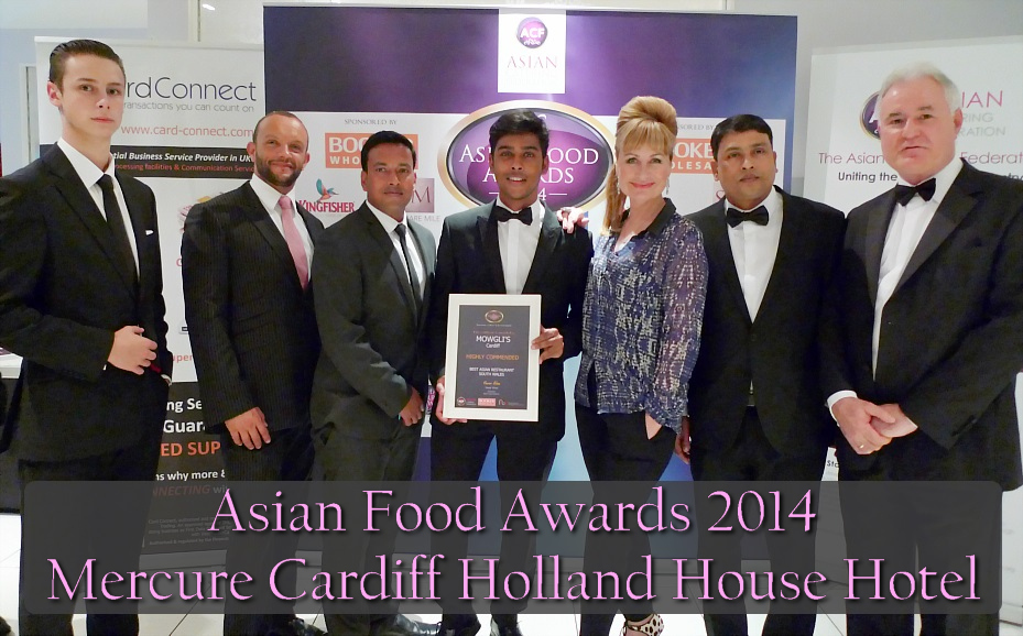 Asian Food Awards 2014 Mercure Cardiff Holland House Hotel